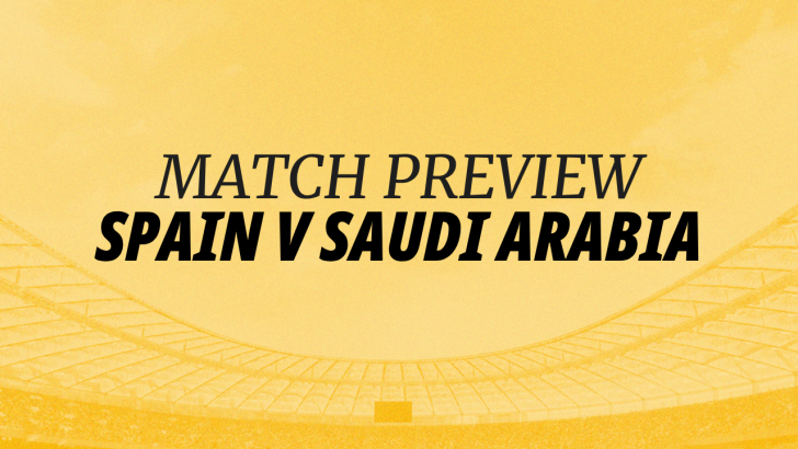 Betfair banner for World Cup Spani v Saudi Arabia match